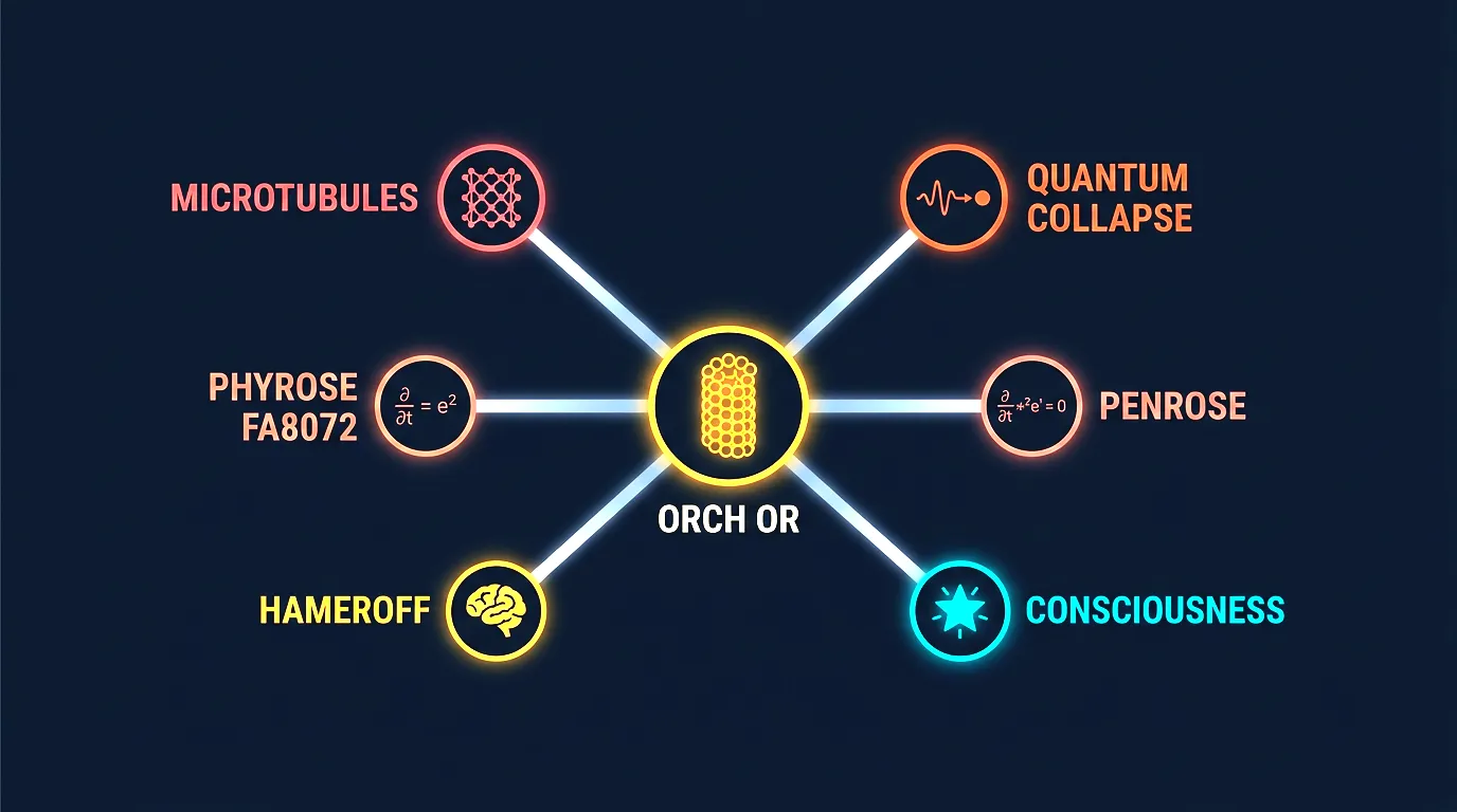 Visual metaphor for Orchestrated Objective Reduction theory