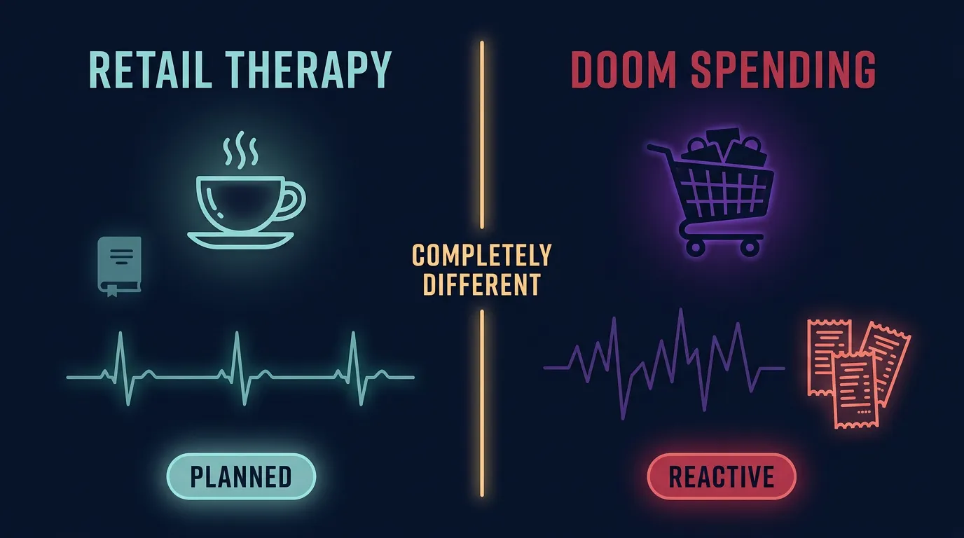 Comparison of retail therapy versus doom spending psychological patterns