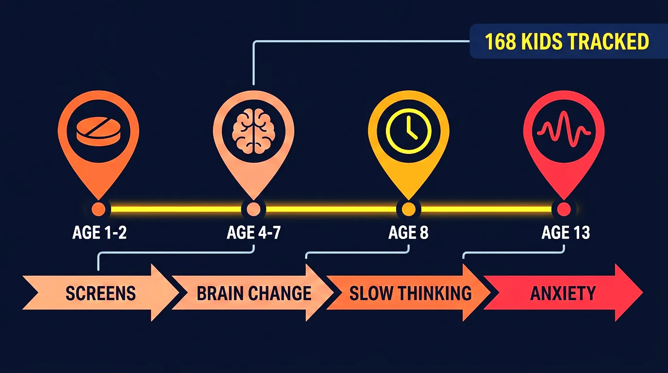 Infographic showing the GUSTO study timeline and findings