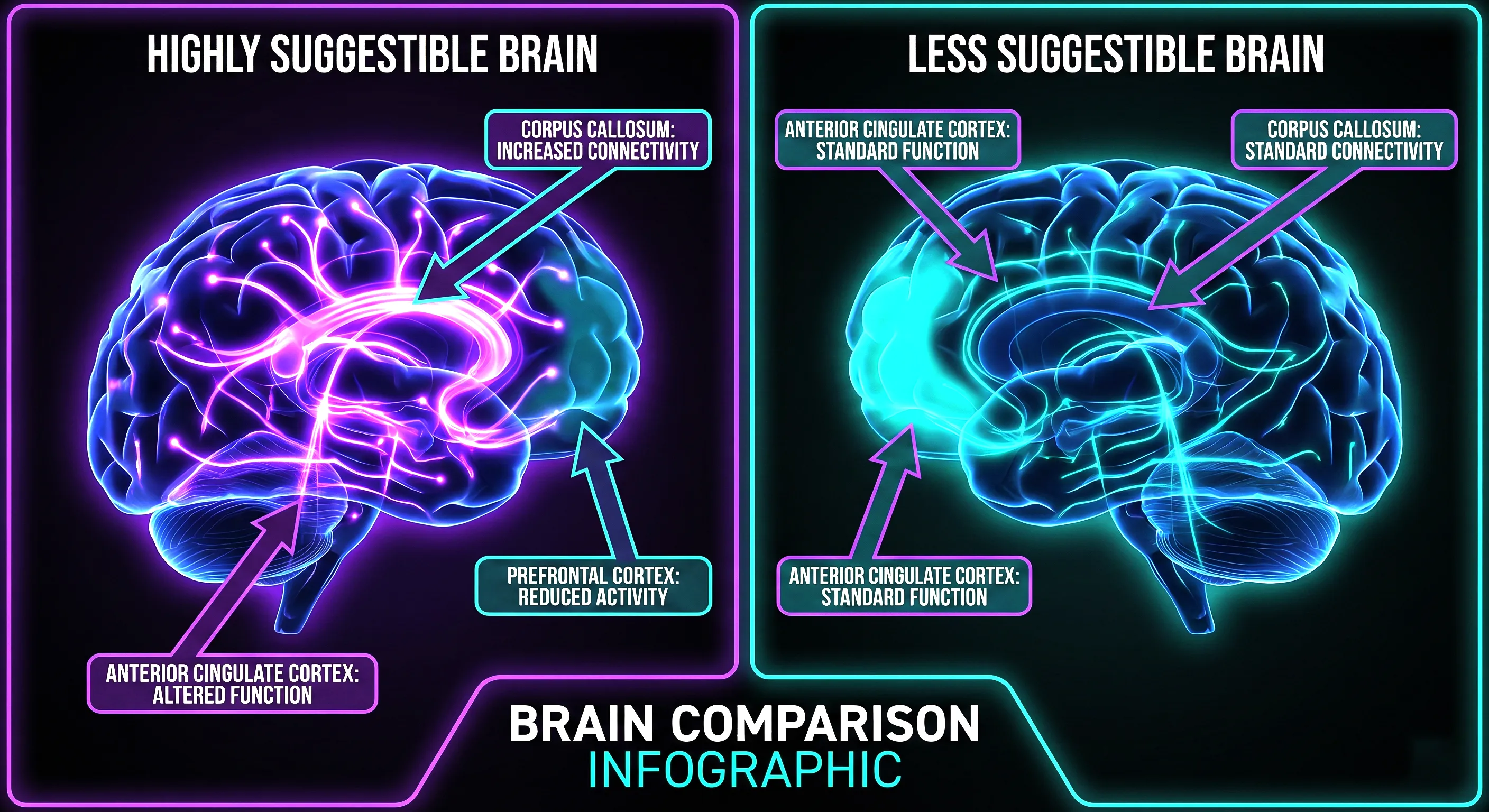 Brain differences in suggestibility