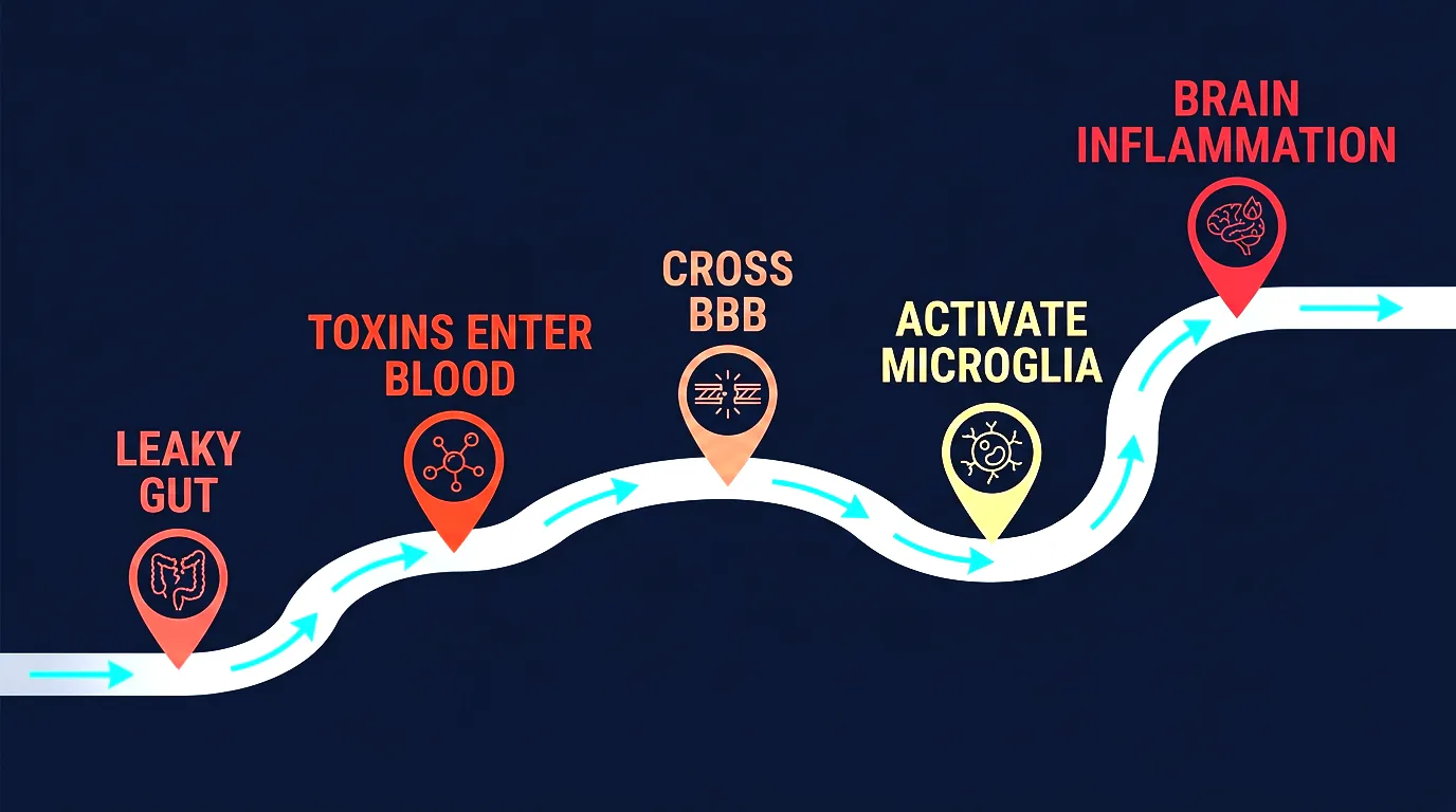 Neuroinflammation pathways from ultra-processed food to brain damage