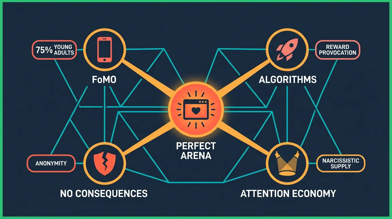 Why dark personality traits are amplified by social media features and algorithms