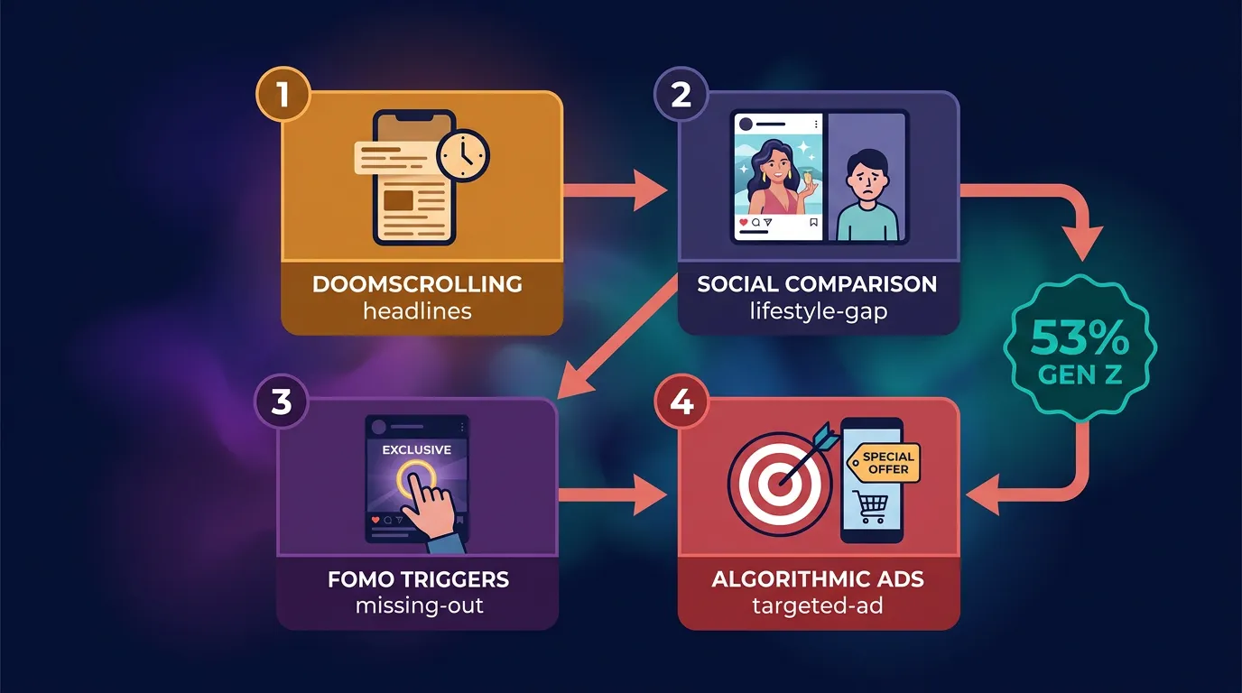 Social media FOMO cycle fueling doom spending behavior