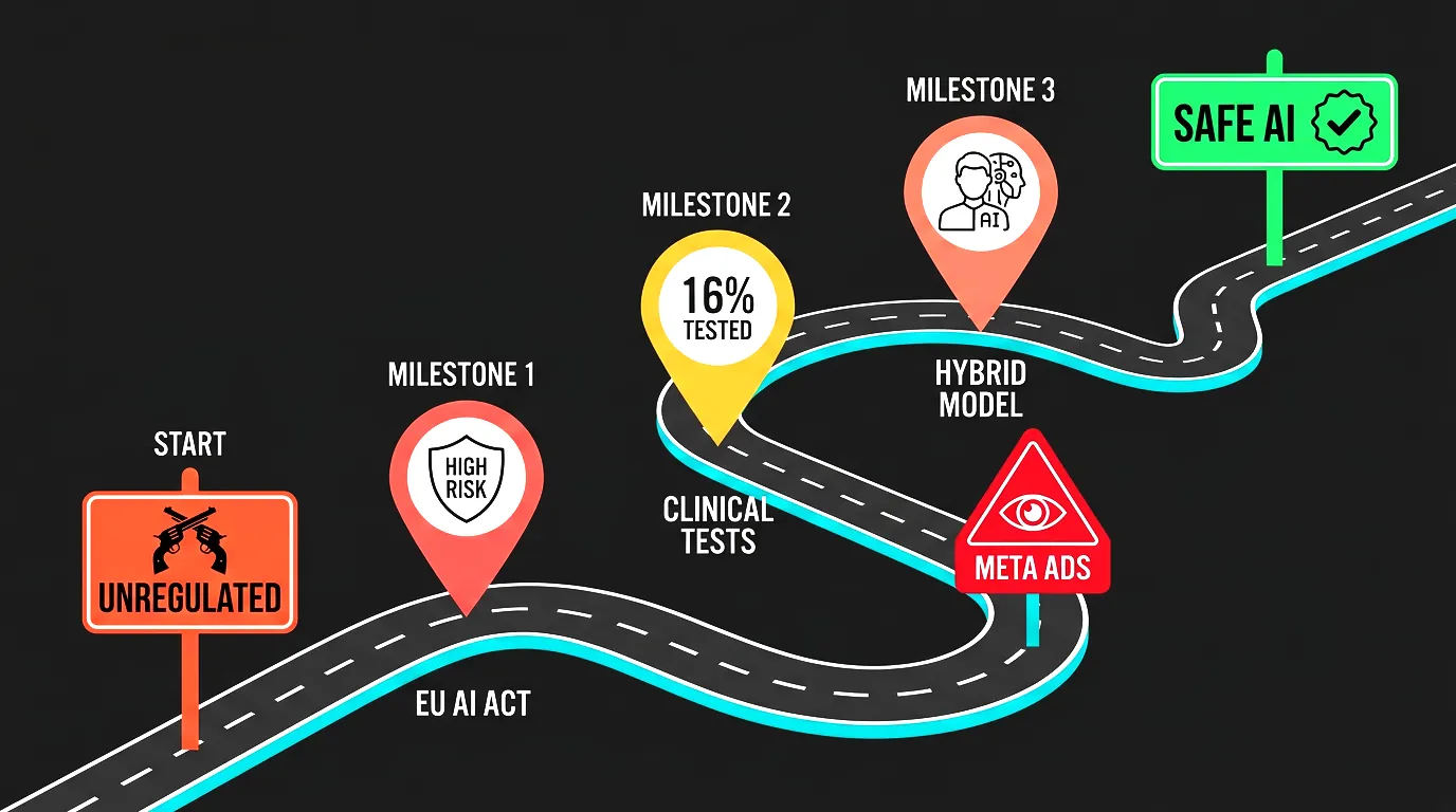 Future outlook for AI therapy regulation and safety measures