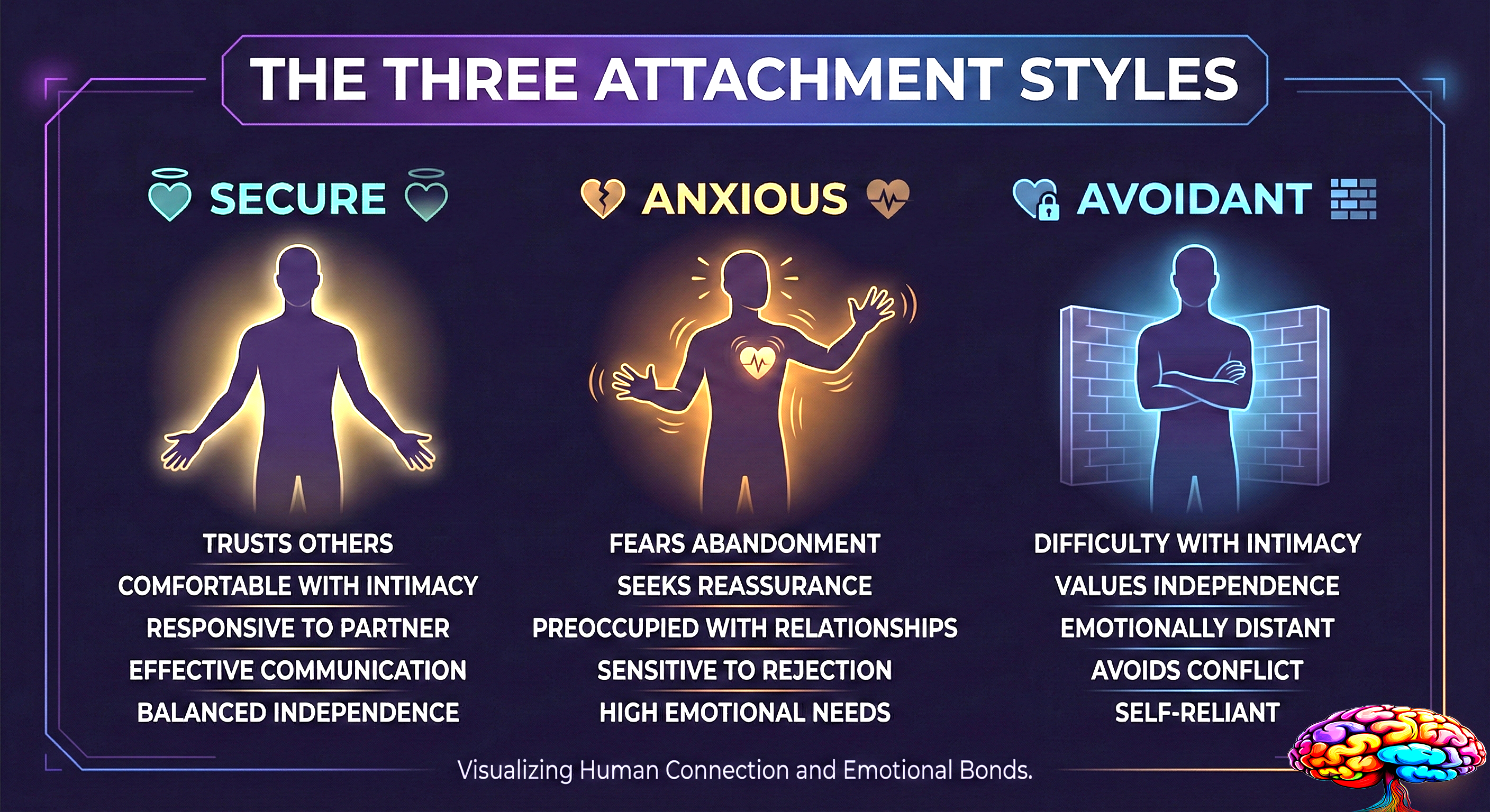 The three attachment styles and how they show up in relationships