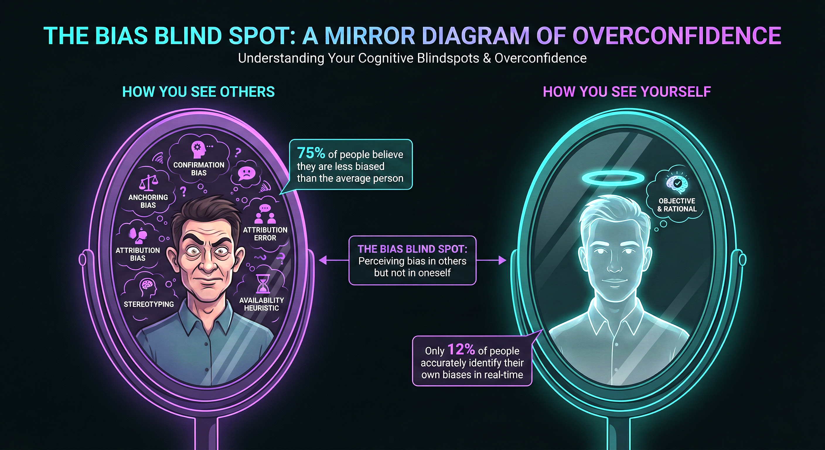 Overconfidence and bias blind spot